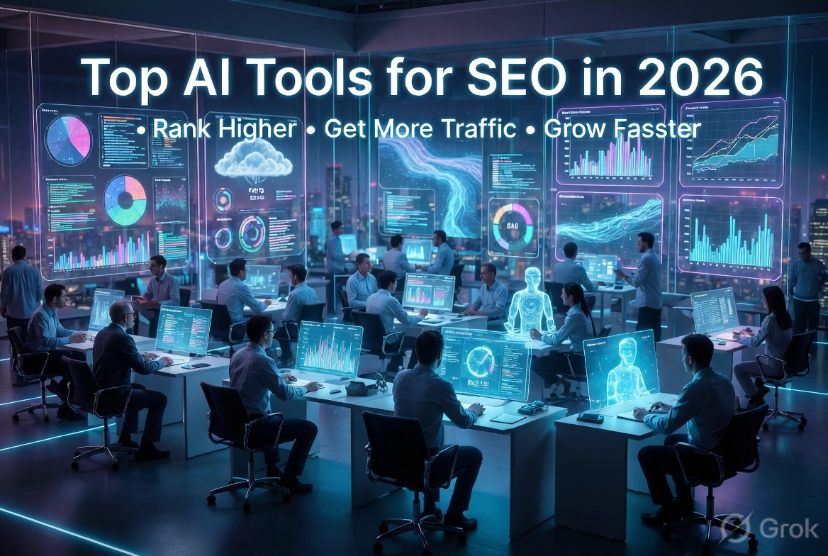 Top AI Tools for SEO in 2026 – Rank Higher, Get More Traffic &amp; Grow Faster
